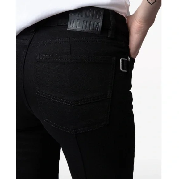 Zadig Voltaire black boot cut eclipse jeans size 27 - Picture 2 of 4